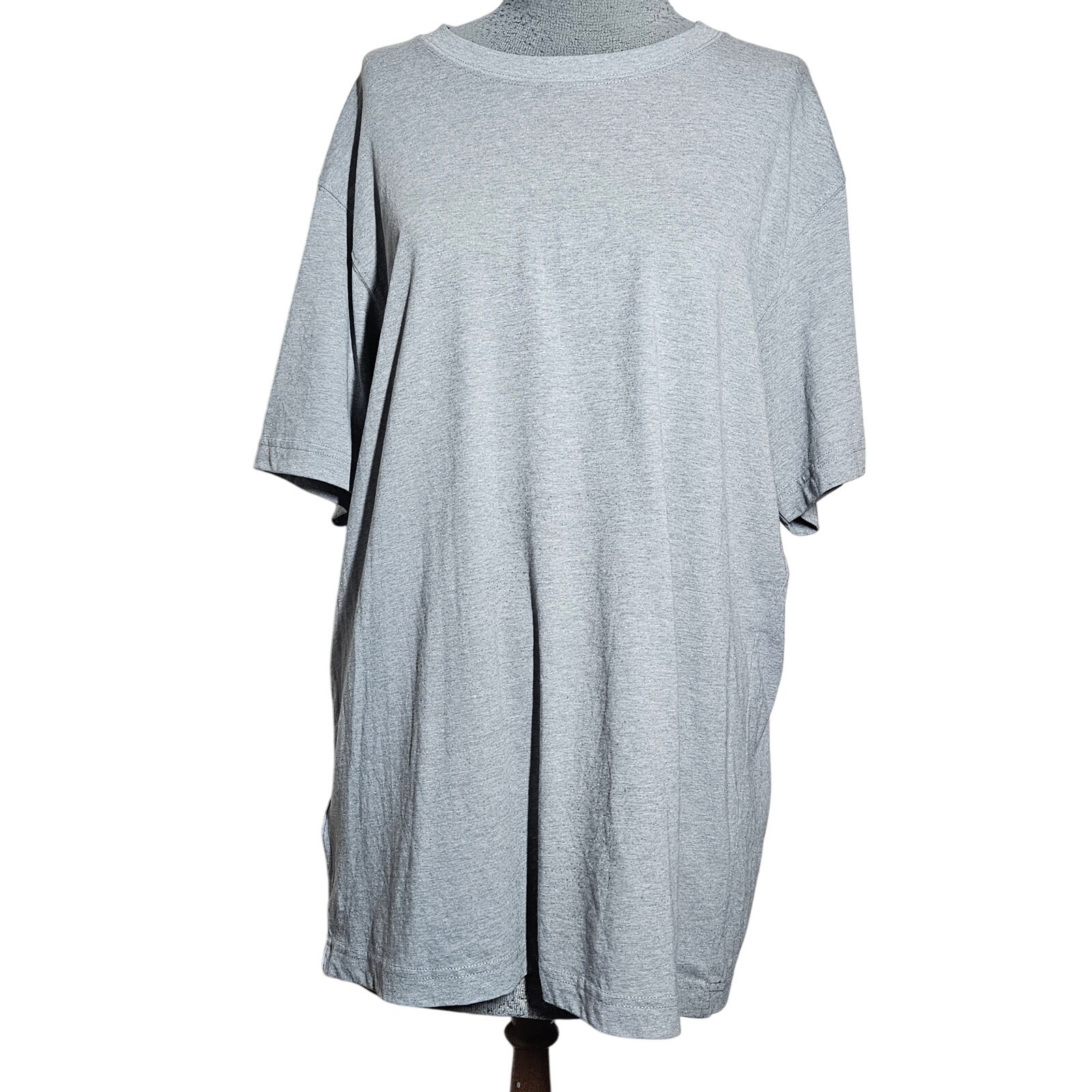 Eddie Bauer Gray Cotton Blend Tee Shirt Size Large